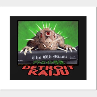 SAMULON RAIDS the OLD MIAMI! - Pete Coe's Detroit Kaiju Series Posters and Art
